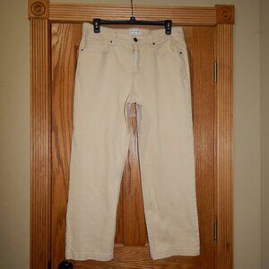 Women's Size 16 LANE BRYANT Slimming Khaki Pants Jeans Straight Leg